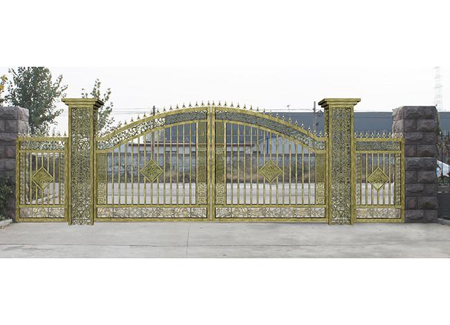 徐州铁艺仿古大门安装,中式铁艺大门价格