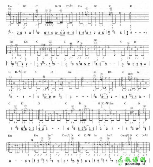 神话电吉他谱_美丽的神话电吉他曲谱