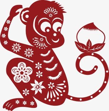 猴子剪纸的剪法