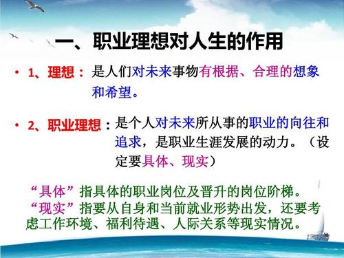 第二课 职业理想的作用ppt