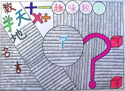 三年级数学手抄报-趣味数学数学手抄报大全-722kb