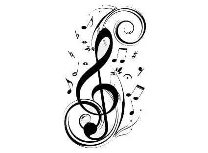 简笔画乐曲得想象