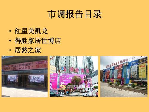 昆明华洋家居广场2012年315市调报告ppt