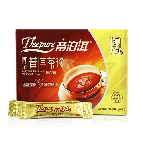 天士力帝泊洱即溶普洱茶珍甘醇型原味速溶茶30袋简装款