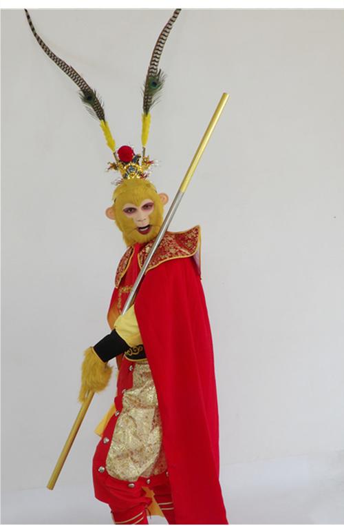 齐天大圣孙悟空服装套装美猴王演出衣服分体乳胶面具新款分体面具均码