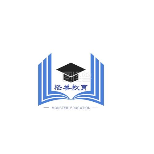 教育培训机构蓝色创意logo设计