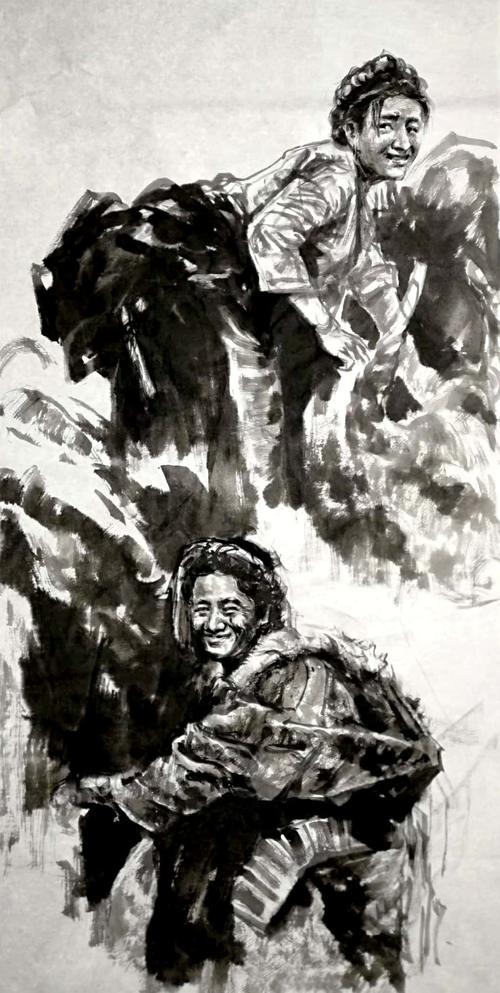版画《铁肩担