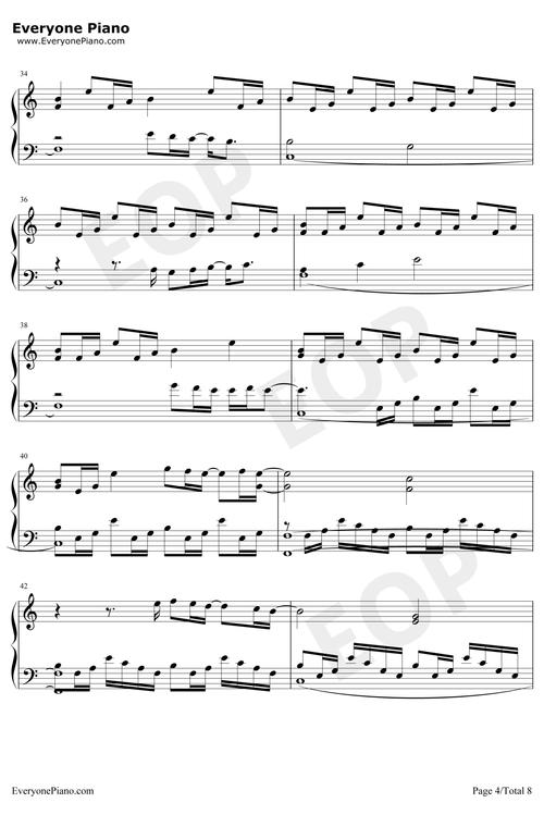 iloveyou钢琴谱billieeilish