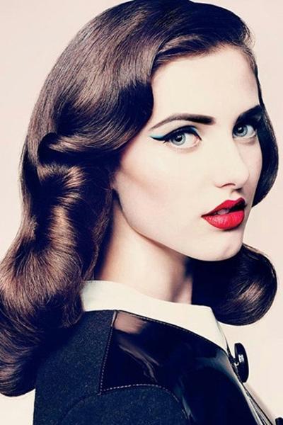 复古新娘发型图片时尚与古典的完美结合