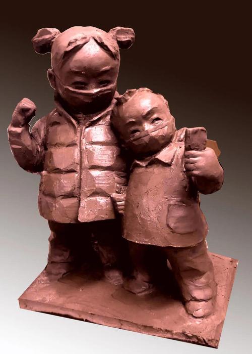 抗疫有我离退休党支部用泥塑作品鼓舞士气抗击疫情