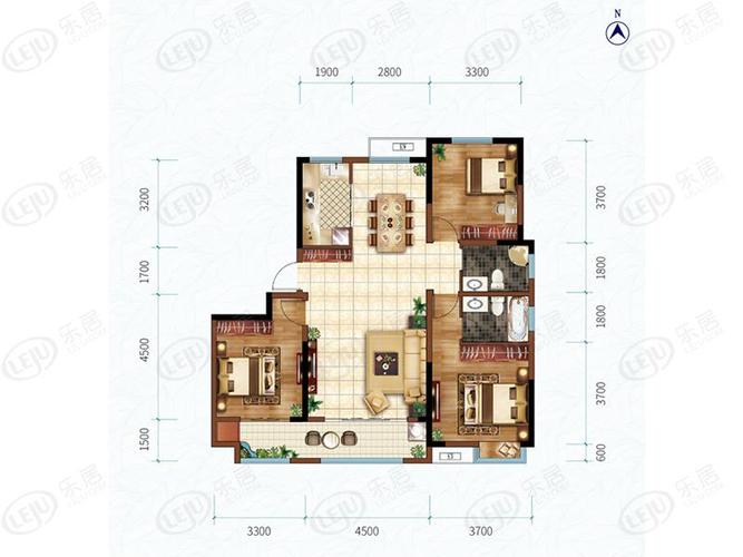 中建长清湖b3户型户型图