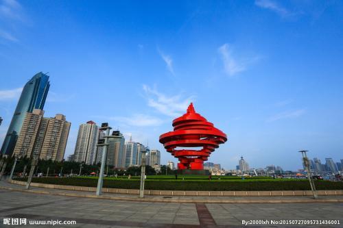 青岛五四广场剪纸