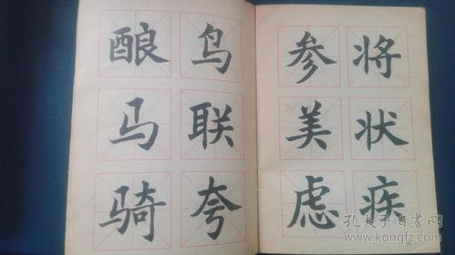 大楷习字帖 胡问遂 书写 1962年一版 1982年6印 一本薄薄的小书,二十