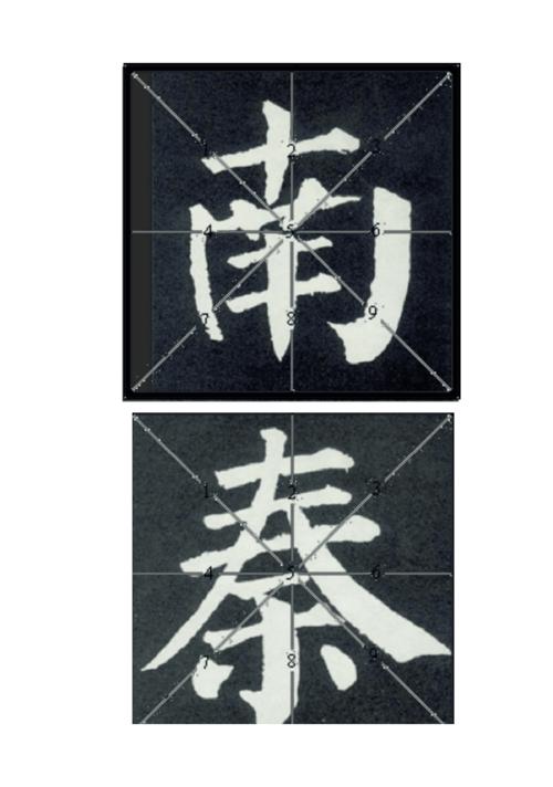 米字格单字《颜勤礼碑》上下结构.docx 38页