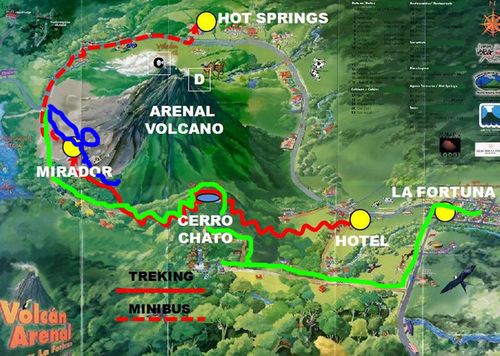 哥斯达黎加观火山arenal可是最活跃的一座