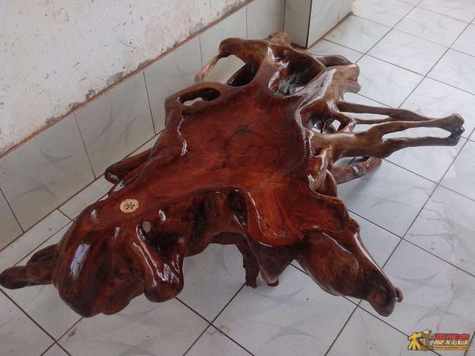 新手,第一个作品,荔枝树根茶几