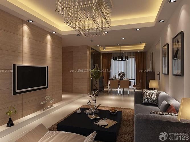 现代沉稳80平米二室二厅装修样板房