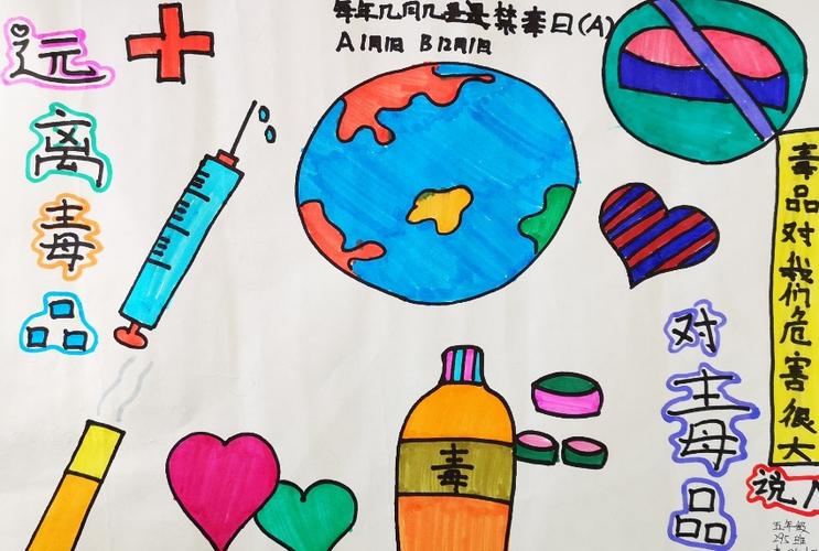 仁德第一小学禁毒教育学生优秀绘画作品