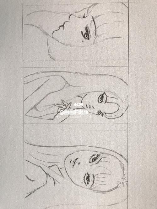 美成欲望 川上富江 手绘铅笔画(附线稿)_手绘_铅笔画