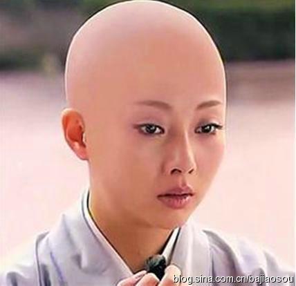 范冰冰林志玲胡杏儿 女星光头造型谁最美(12)