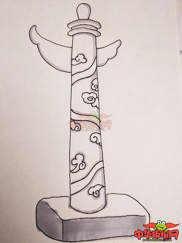 华表柱简笔画手抄报手抄报简单又好看