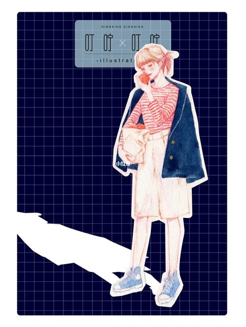 彩铅 水彩女生全身主题_水彩画_彩铅_南阳市房产管理局攻略_房产_手绘