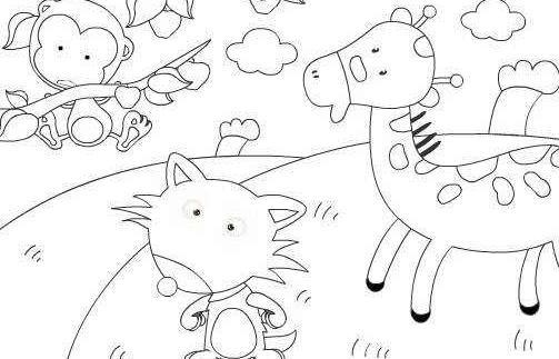 动物园怎么画简笔画图片大全