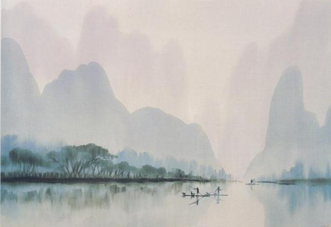 水墨画-烟雨江南 - 万维读者网博客