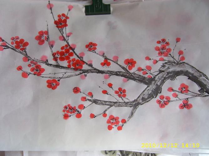 学画梅花