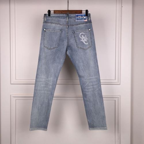 春夏cnc烫钻字母破洞水洗时尚时尚牛牛仔裤811b191057-67牛仔裤