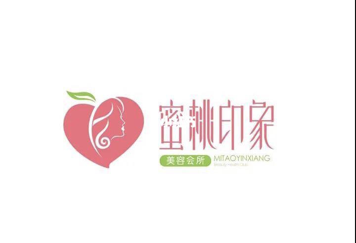 一组以桃子为元素的logo设计案例share_设计_logo_卡通_轻奢_餐饮
