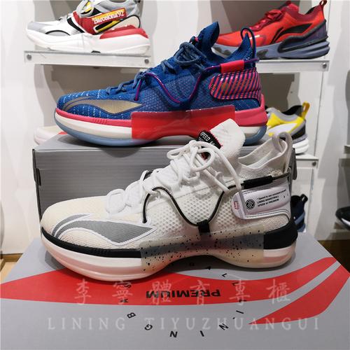 李宁2019年新款篮球鞋男闪击6开赛夜美国队防滑透气篮球鞋abap071