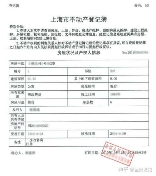 (不动产登记信息)