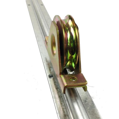 移门地轨道导轨家用平移门地轨滑轮l圆形轨地滚轮滑道