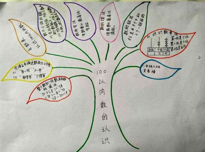 看似简单的线条勾勒出一棵漂亮的大树,用每一片叶子将本单元的知识