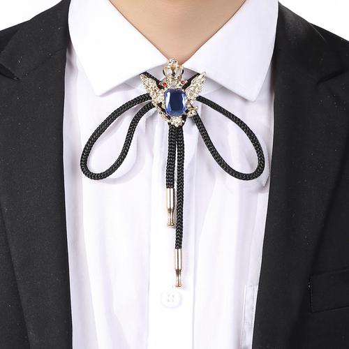 老鹰宝石bolo tie 波洛领带男个性韩版绳子衬衫项链伴郎婚礼领结