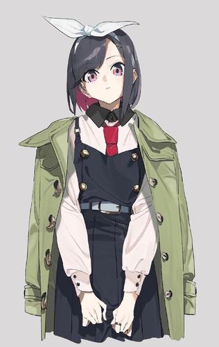 动漫人物绘画,可爱又帅气的女孩子,好好看啊!