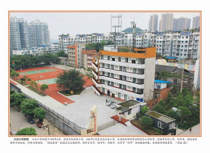 封底:大安小学新貌 - 自贡市大安区委机关刊物