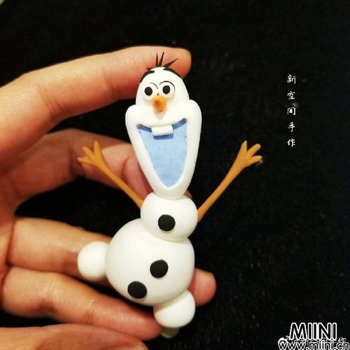 冰雪奇缘2雪宝粘土制作步骤图解