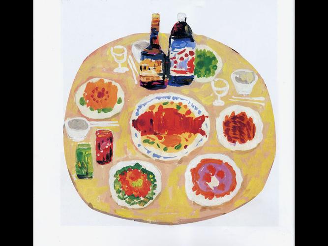 3,绘画出节日的餐桌. 三个任务任选其一就可以,作业在钉钉上上传.