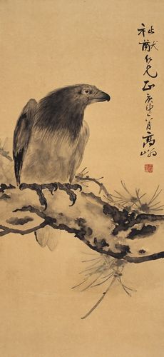高奇峰(1889～1933) 松鹰图-近现代名家作品(一)专场 (05秋拍)- 西泠