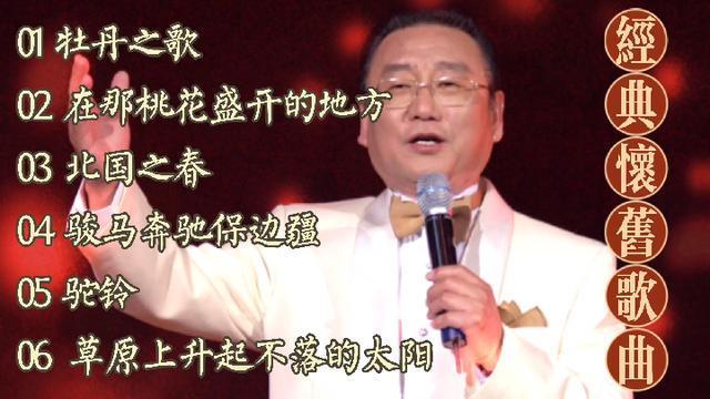 蒋大为经典怀旧歌曲牡丹之歌北国之春骏马奔驰保边疆