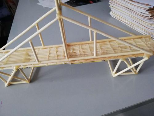 我们五年级组以桥为主题进行手工制作,同学们奇思妙想,利用牙签,一次