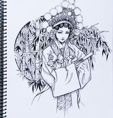 京剧戏服图案简笔画