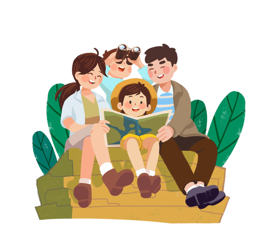 三个人亲子动漫头像