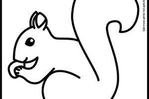 松鼠简笔画