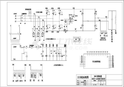 全套三中频电源四中频感应炉炉电气控制图纸