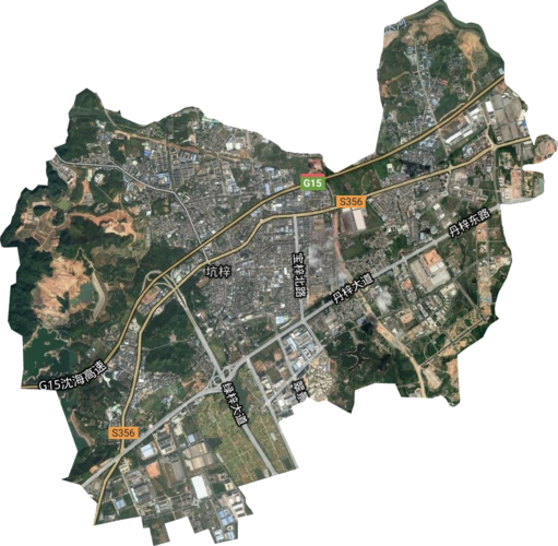 坑梓街道高清卫星地图,坑梓街道高清谷歌卫星地图