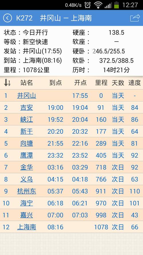 3月14号k292火车时刻表