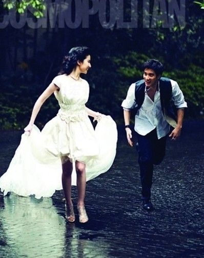 【楼主】王力宏刘亦菲甜蜜牵手拍婚礼写真!